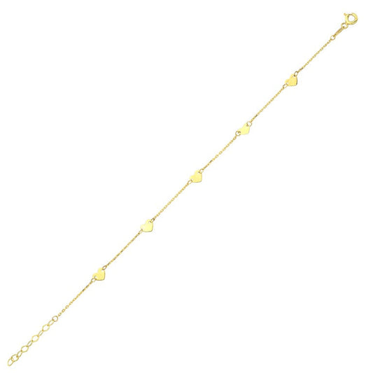 14KY PLAIN GOLD  BRAC