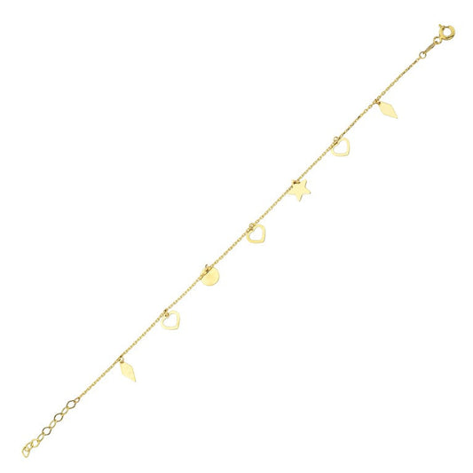 14KY PLAIN GOLD  BRAC