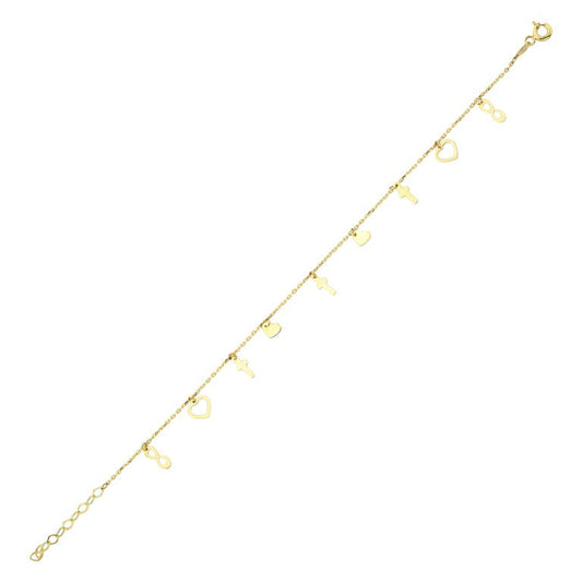 14KY PLAIN GOLD  BRAC
