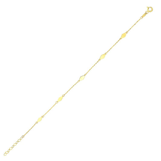 14KY PLAIN GOLD  BRAC