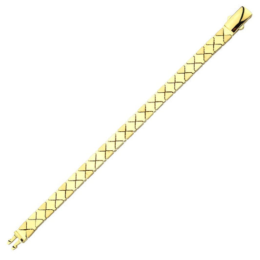 14KY PLAIN GOLD  BRAC