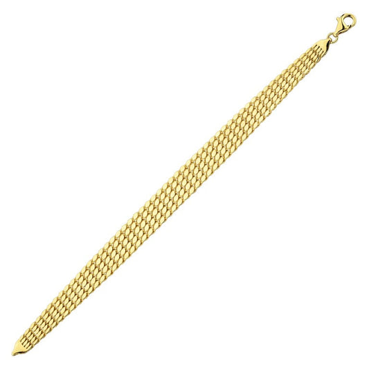 14KY PLAIN GOLD  BRAC