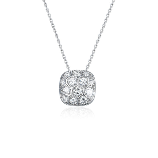 W/G Pave Cushion Pend 46D=1.48TW