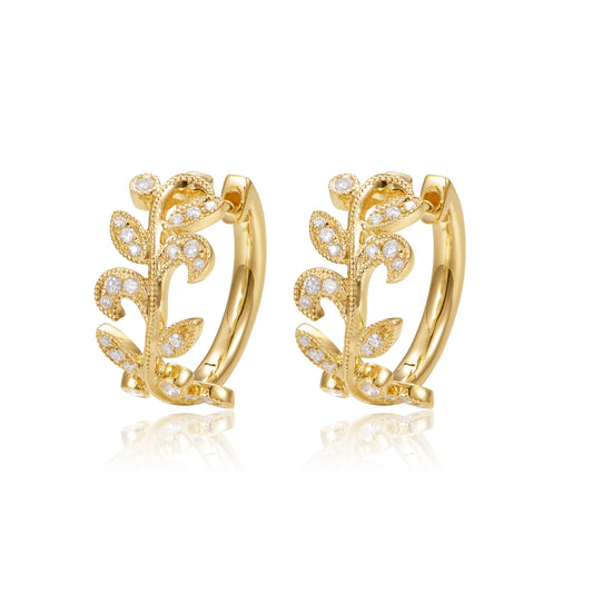 Y/g 14mm vine huggie ear_48Rd=.28ct