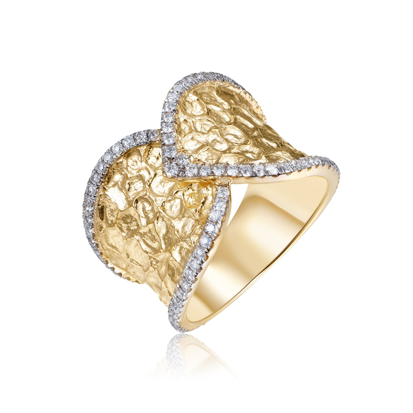 2 Tone Hammer Finnish Ring 94D=.70TW