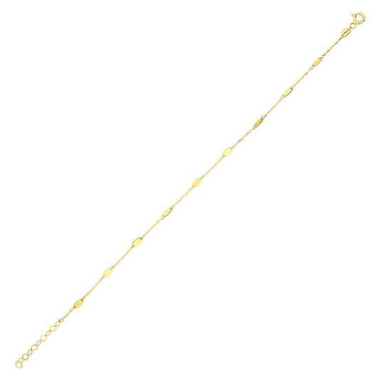 14KY PLAIN GOLD  BRAC