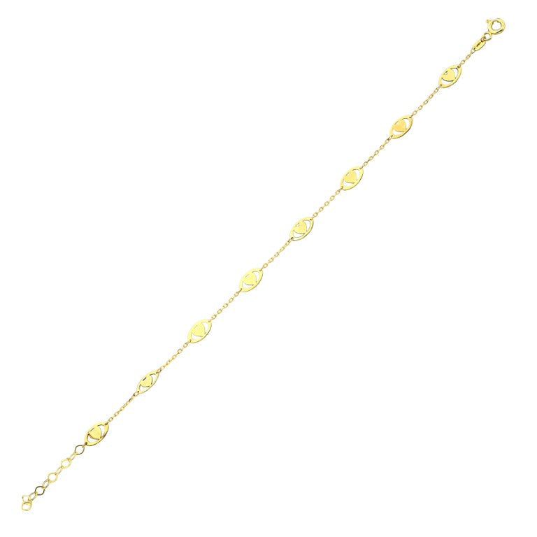 14KY PLAIN GOLD  BRAC