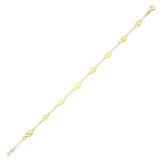 14KY PLAIN GOLD  BRAC