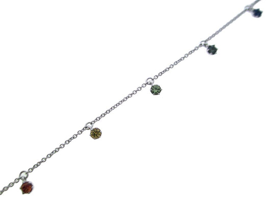 14KY PREC COLOR PRONG SET RAINBOW BRAC