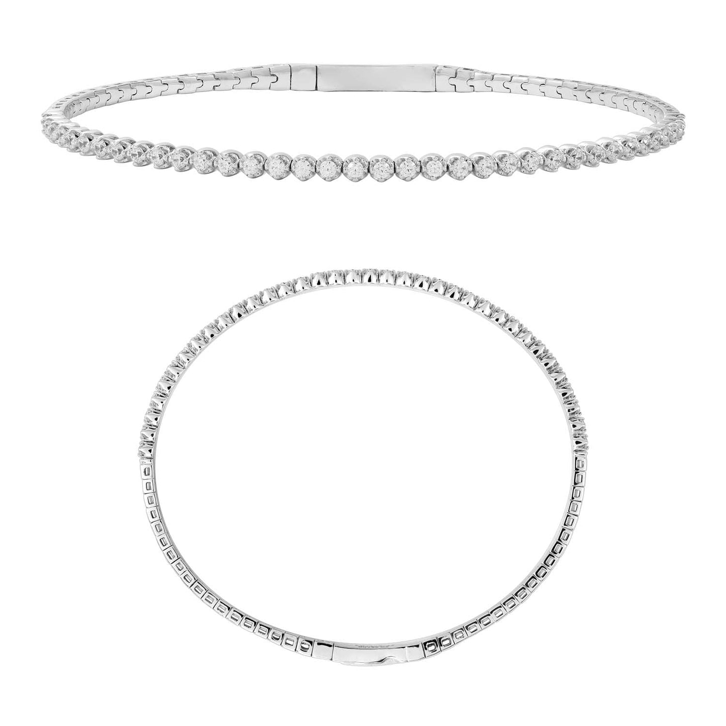 14KY DIAMOND FLEX BANGLE BRAC