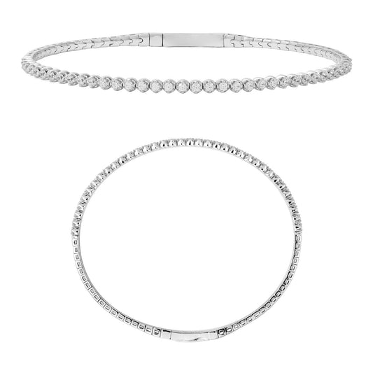 14KY DIAMOND FLEX BANGLE BRAC