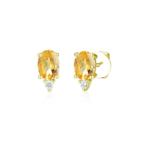 14KW PRONG SEMI PREC BIRTHSTONE EARS-DEC