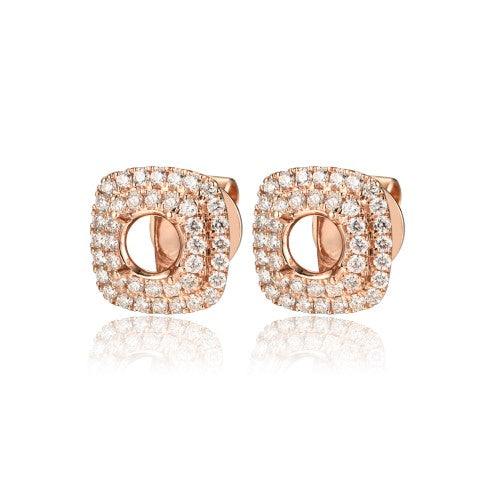 14KY DIAMOND DOUBLE HALO MOUNTING