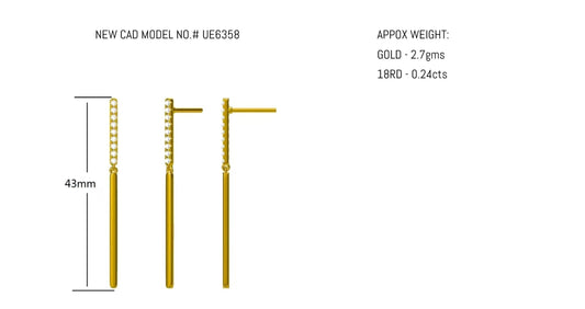 14KW DIAMOND FLEXABLE STICK EARS