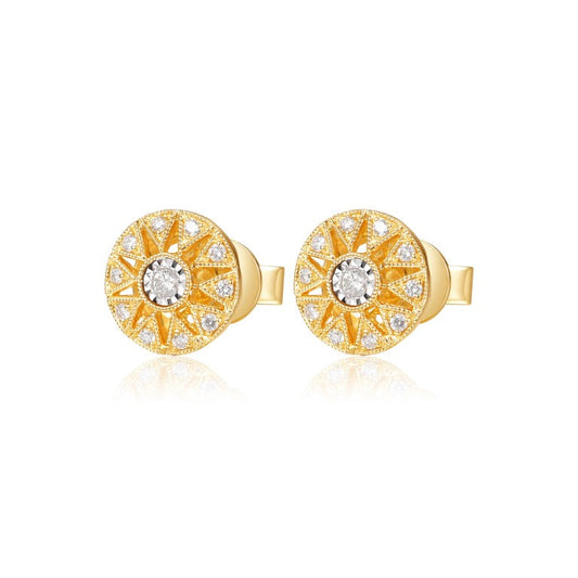 14KY DIAMOND FILAGREE MIRACLE EARS