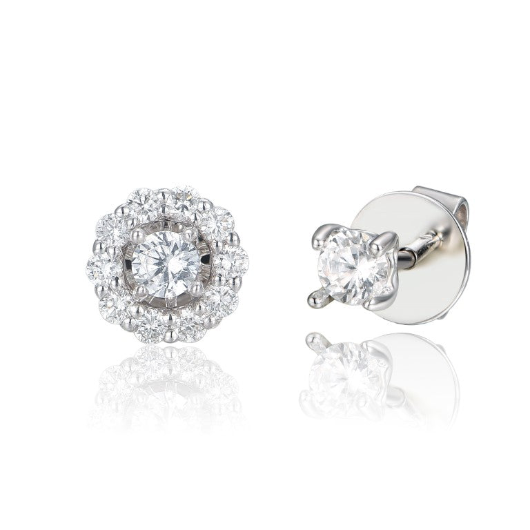 14KY DIAMOND JACKET SEMIMOUNT EARS