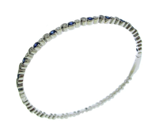14KY PREC COLOR ALTERNATING BANGLE BRAC
