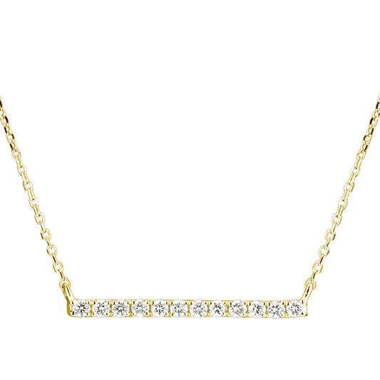 14KY DIAMOND CLASSIC BAR NECK