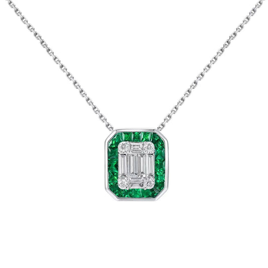 14KT PREC COL MOSAIC PEND  2.200g.