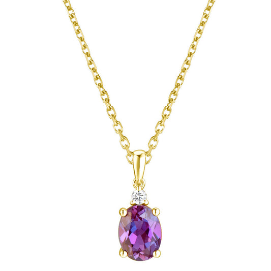 14KY SEMI PREC BIRTHSTONE PEND-FEB