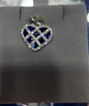 14KY PREC COLOR  HEART PEND