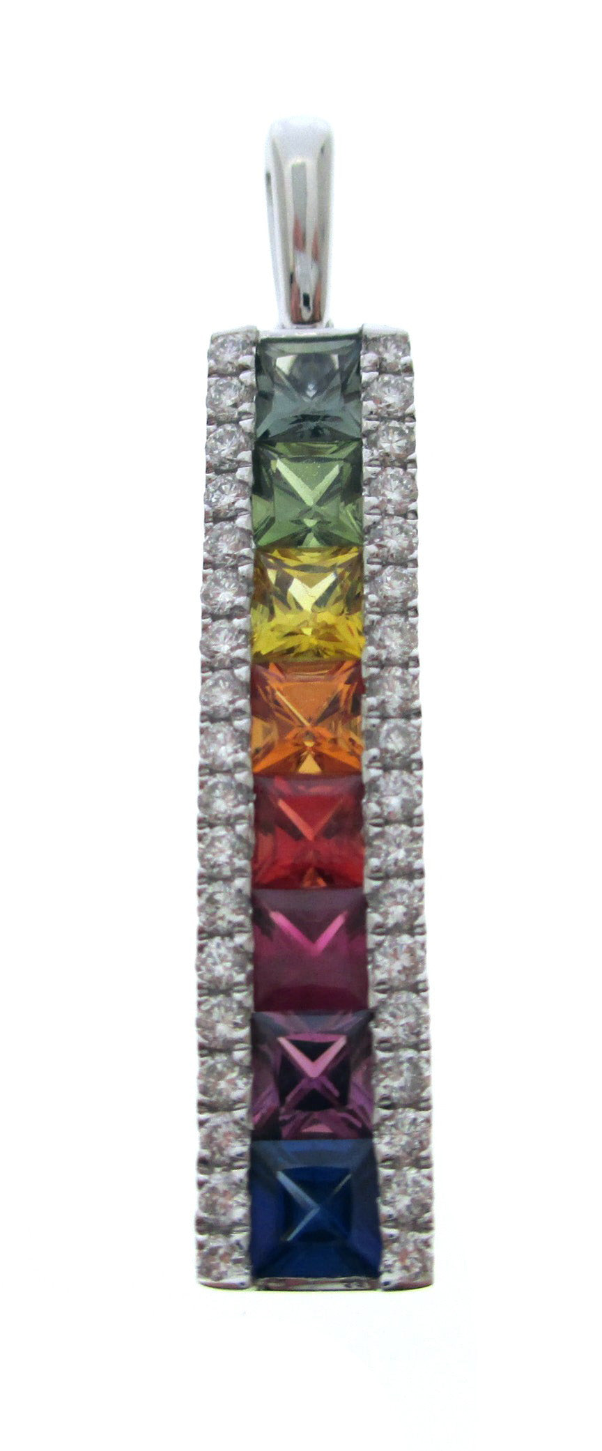 RAINBOW PENDANT W/ DIAMOND