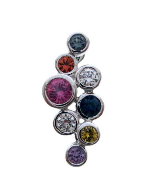RAINBOW PENDANT W/ DIAMOND