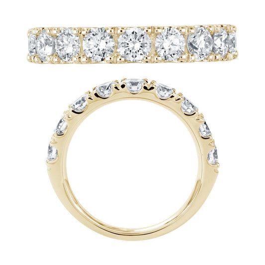 14KW DIAMOND U PRONG BAND RING