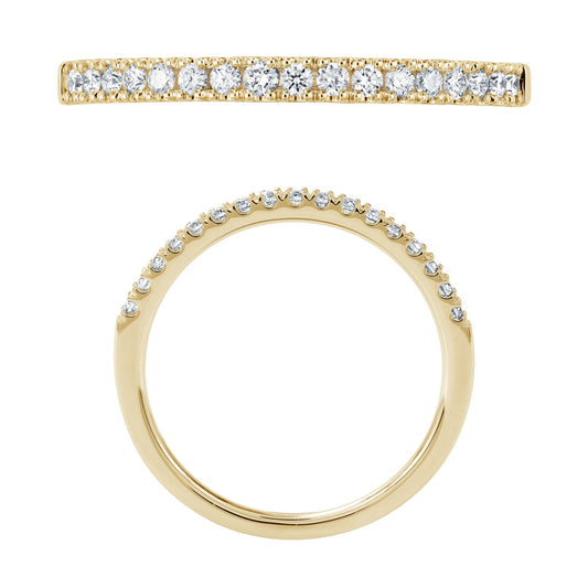 14KY DIAMOND U PRONG  BAND RING