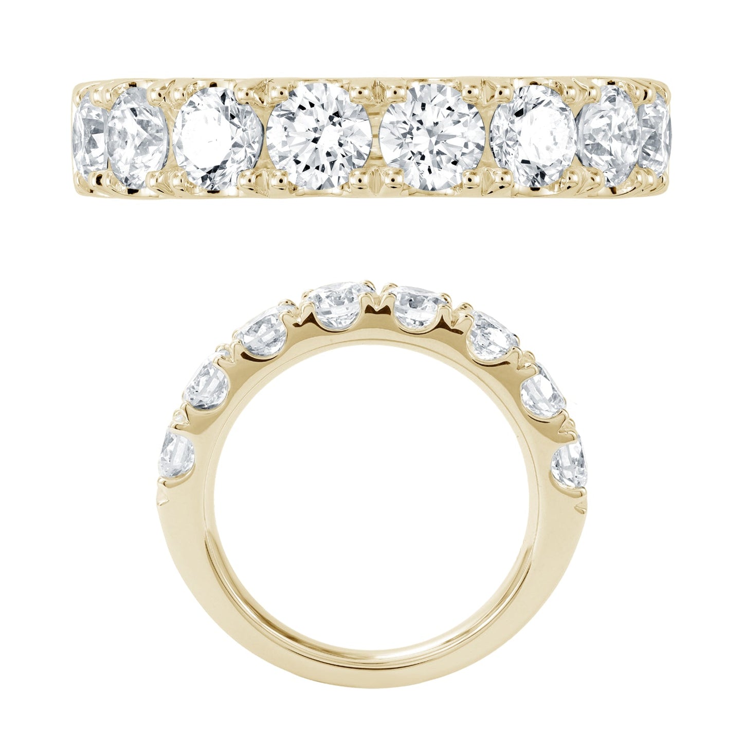 14KW DIAMOND  UPRONGS RING