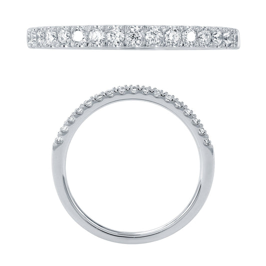 14KW DIAMOND U PRONG BAND RING