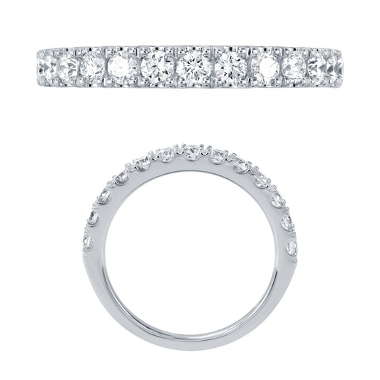 14KW DIAMOND U PRONG BAND RING