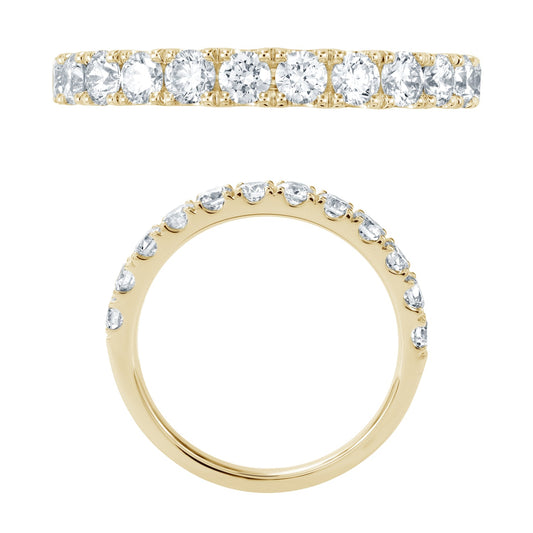 14KW DIAMOND U PRONG BAND RING