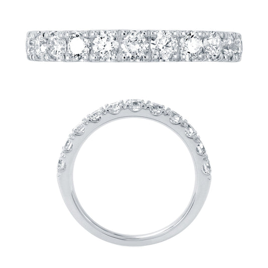 14KW DIAMOND U PRONG BAND RING