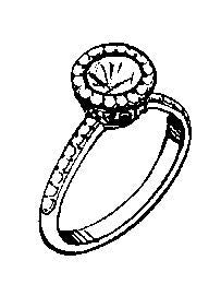 SAPPHIRE RING W/ DIAMOND