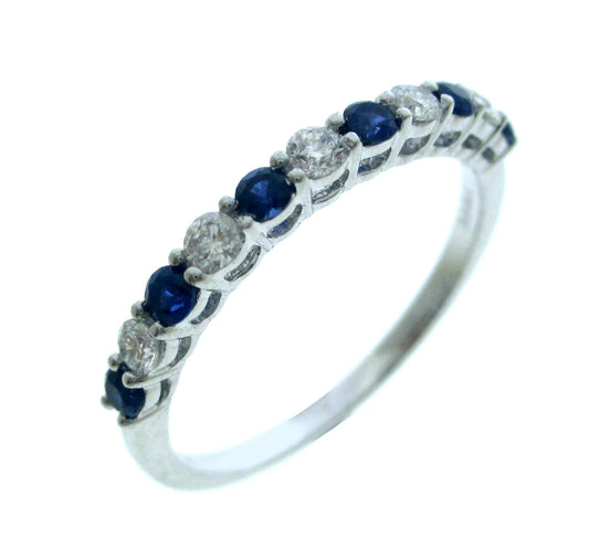 14KY PREC COLOR ALTERNATING STACK BAND RING