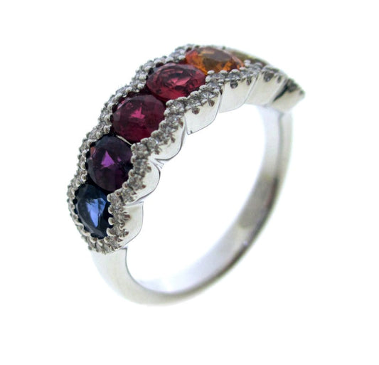 RAINBOW RING W/ DIAMOND