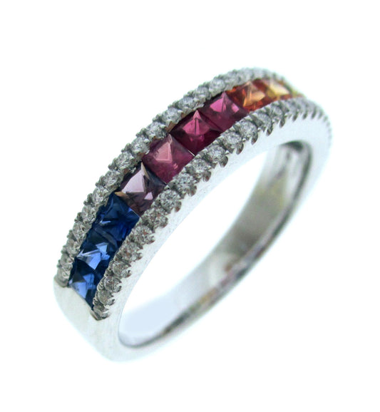 RAINBOW RING W/ DIAMOND