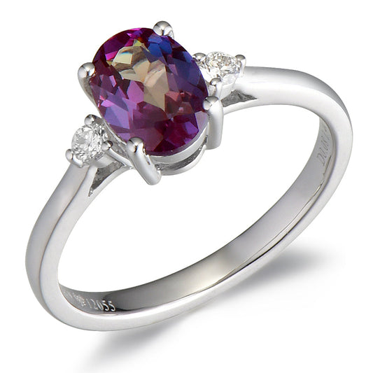 14KW PRONG SET PREC COLOR BIRTHSTONE RING