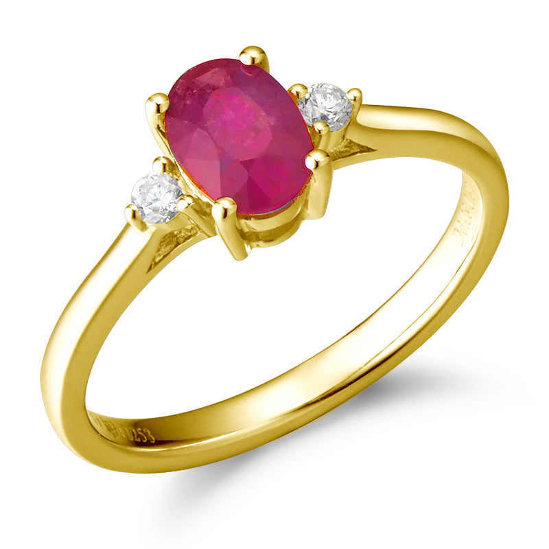 14KY PRONG SET SEMI PREC BIRTHSTONE RING-AUG