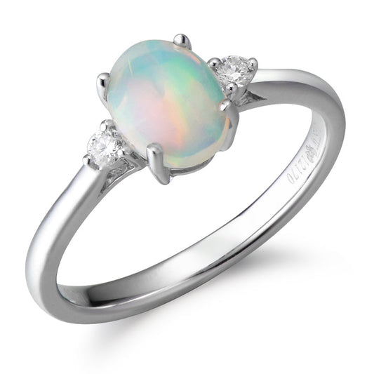 14KW SEMI PREC PRONG SET BIRTHSTONE RING-FEB