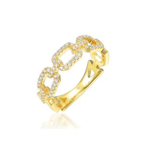 14KY DIAMOND LINK BAND RING