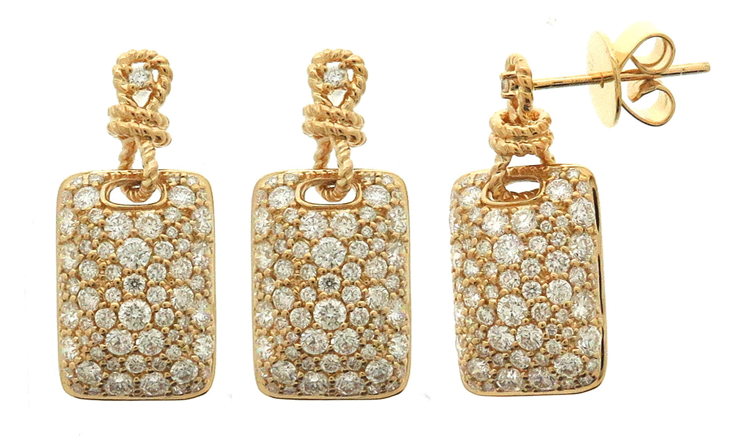 18KY DIAMOND  CLOSEOUT EARS