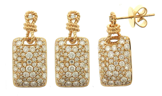 18KY DIAMOND  CLOSEOUT EARS
