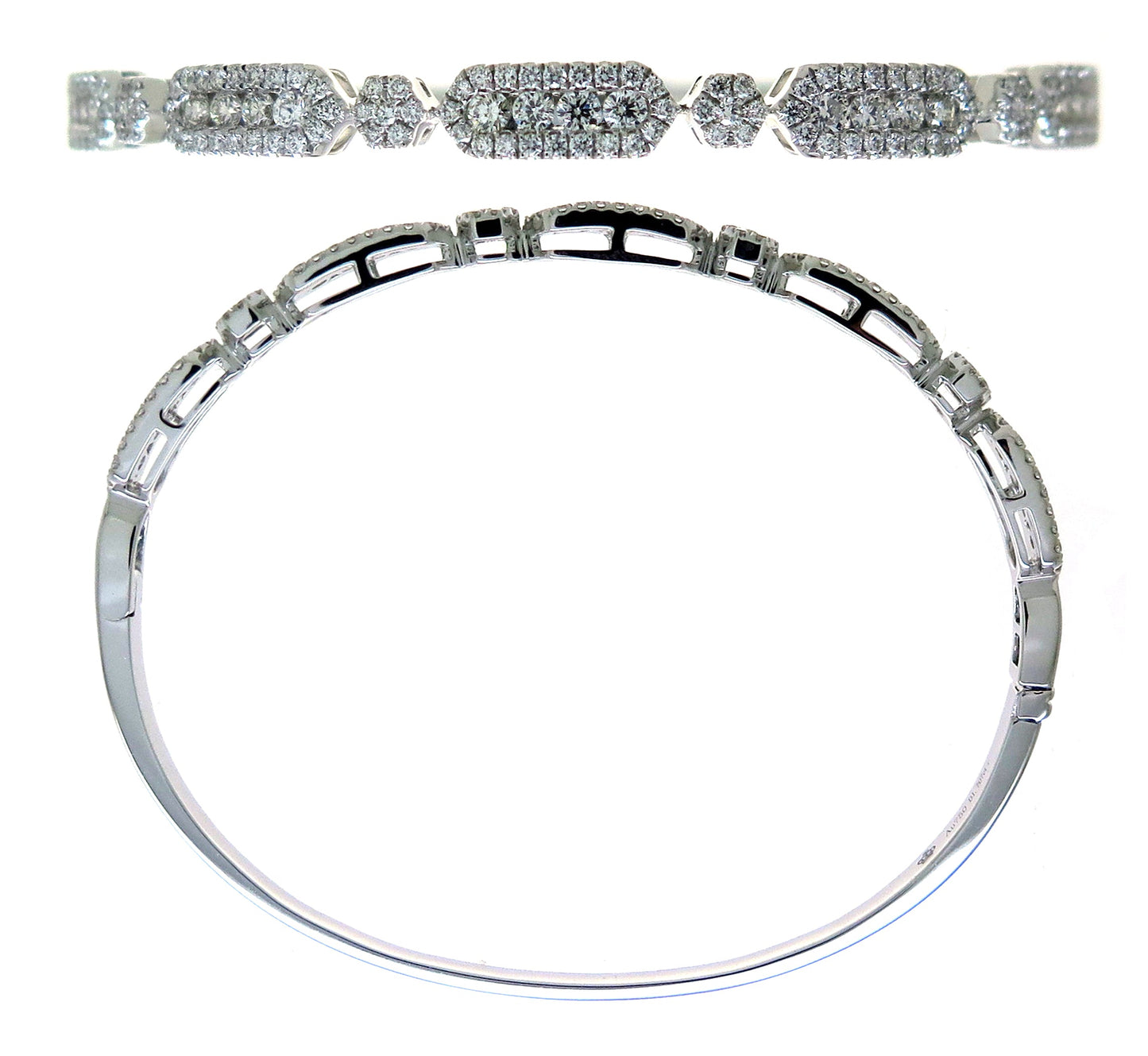 18KW DIAMOND  BANGLE BRAC