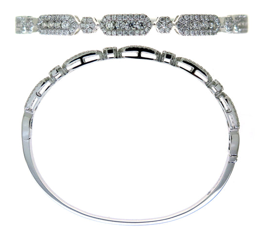 18KW DIAMOND  BANGLE BRAC