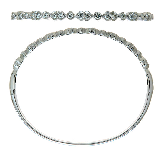 18KW DIAMOND  BANGLE BRAC