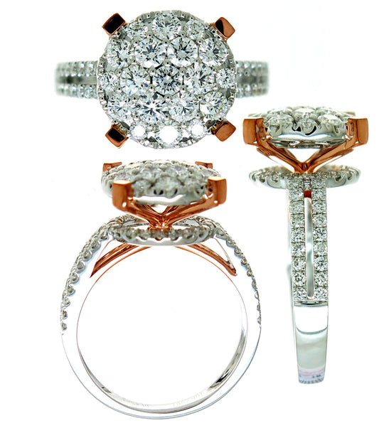 18KWR DIAMOND  CLOSEOUT RING