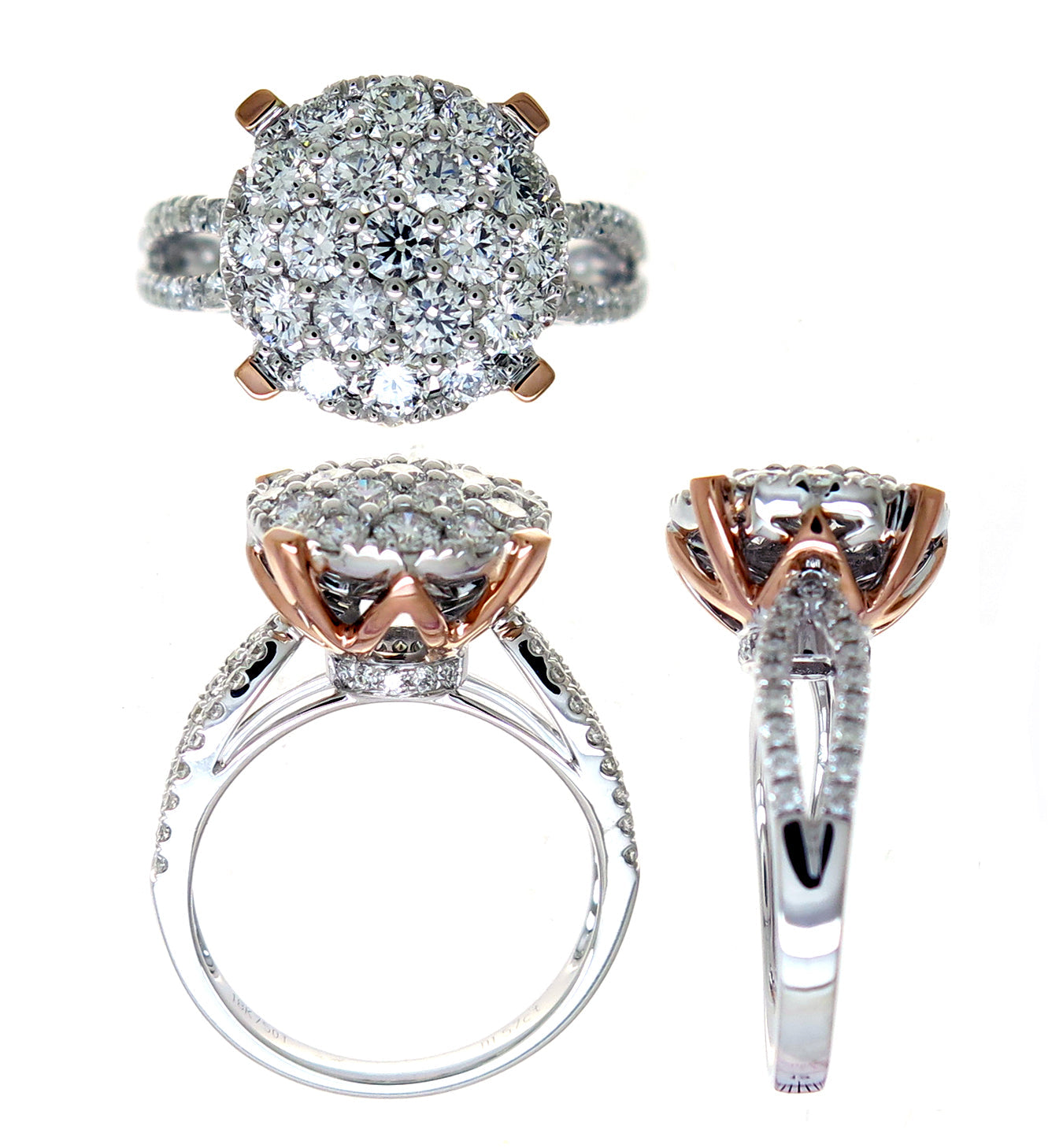 18KWR DIAMOND  CLOSEOUT RING