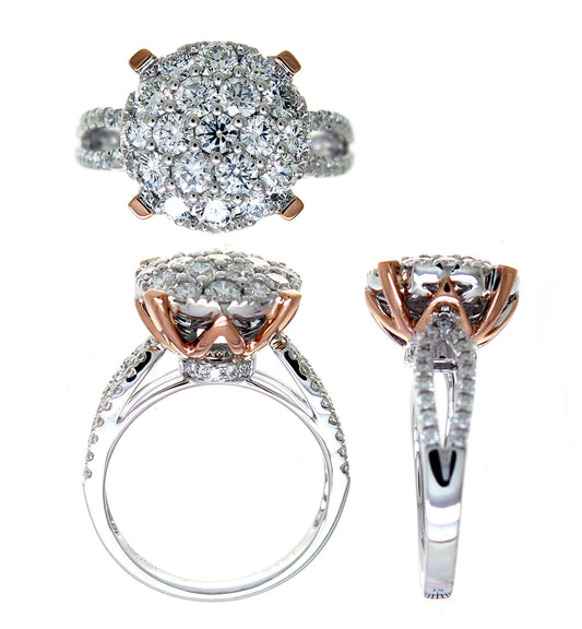 18KWR DIAMOND  CLOSEOUT RING